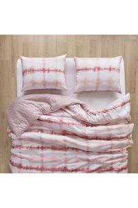 BLUSH/WHITE Tie-Dye Full Queen-Sized Bedding Set, image 2