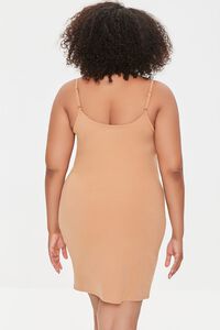 CAMEL Plus Size Cami Mini Dress, image 3