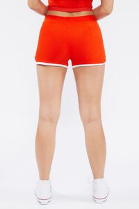 RED/WHITE Seamless Dolphin Ringer Shorts, image 4