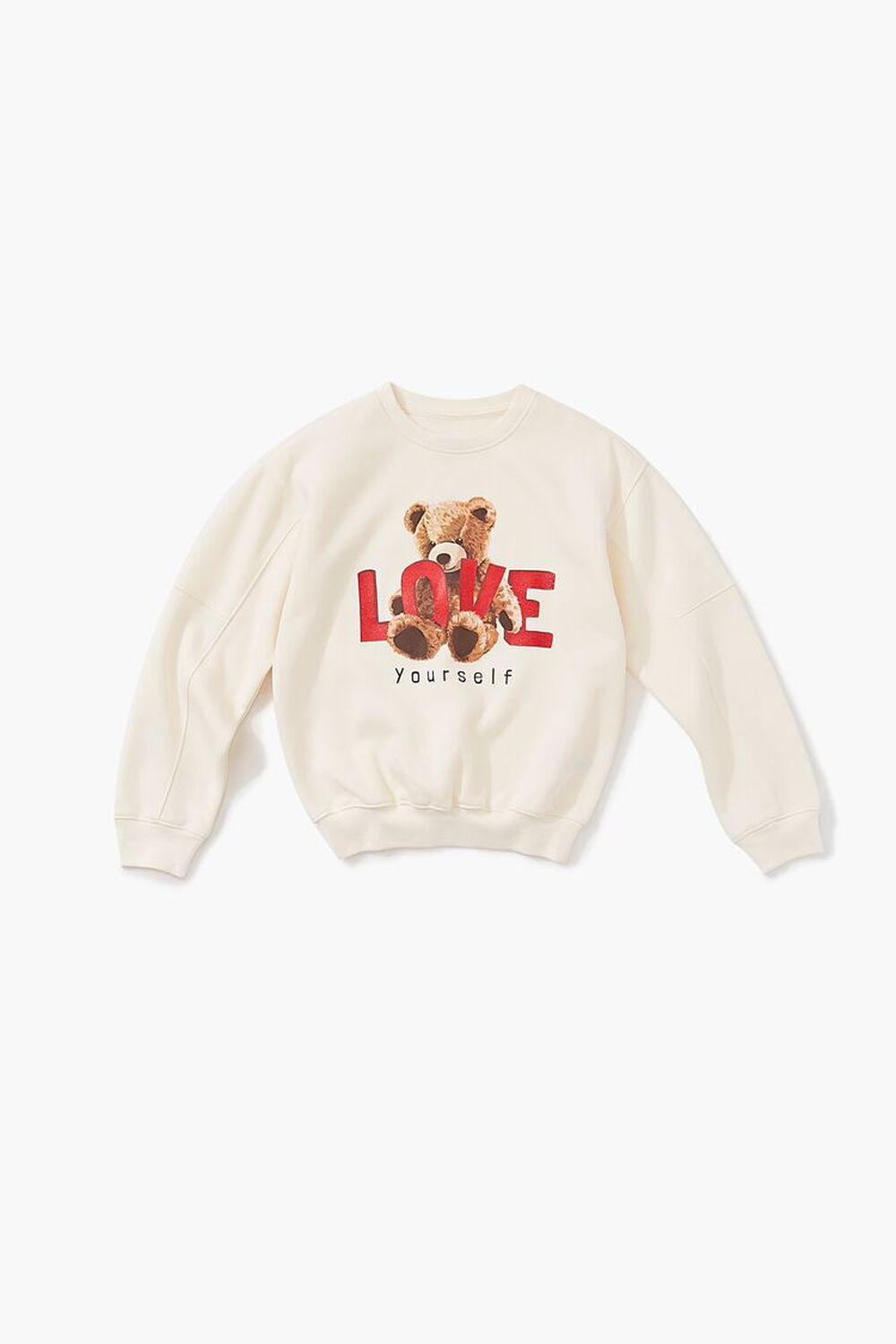 TAN/MULTI Girls Bear Graphic Pullover (Kids), image 1