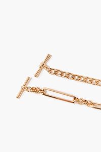 GOLD Chunky Chain Bracelet Set, image 4