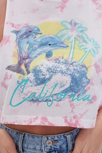 PINK/MULTI California Dolphin Graphic Crop Top, image 5