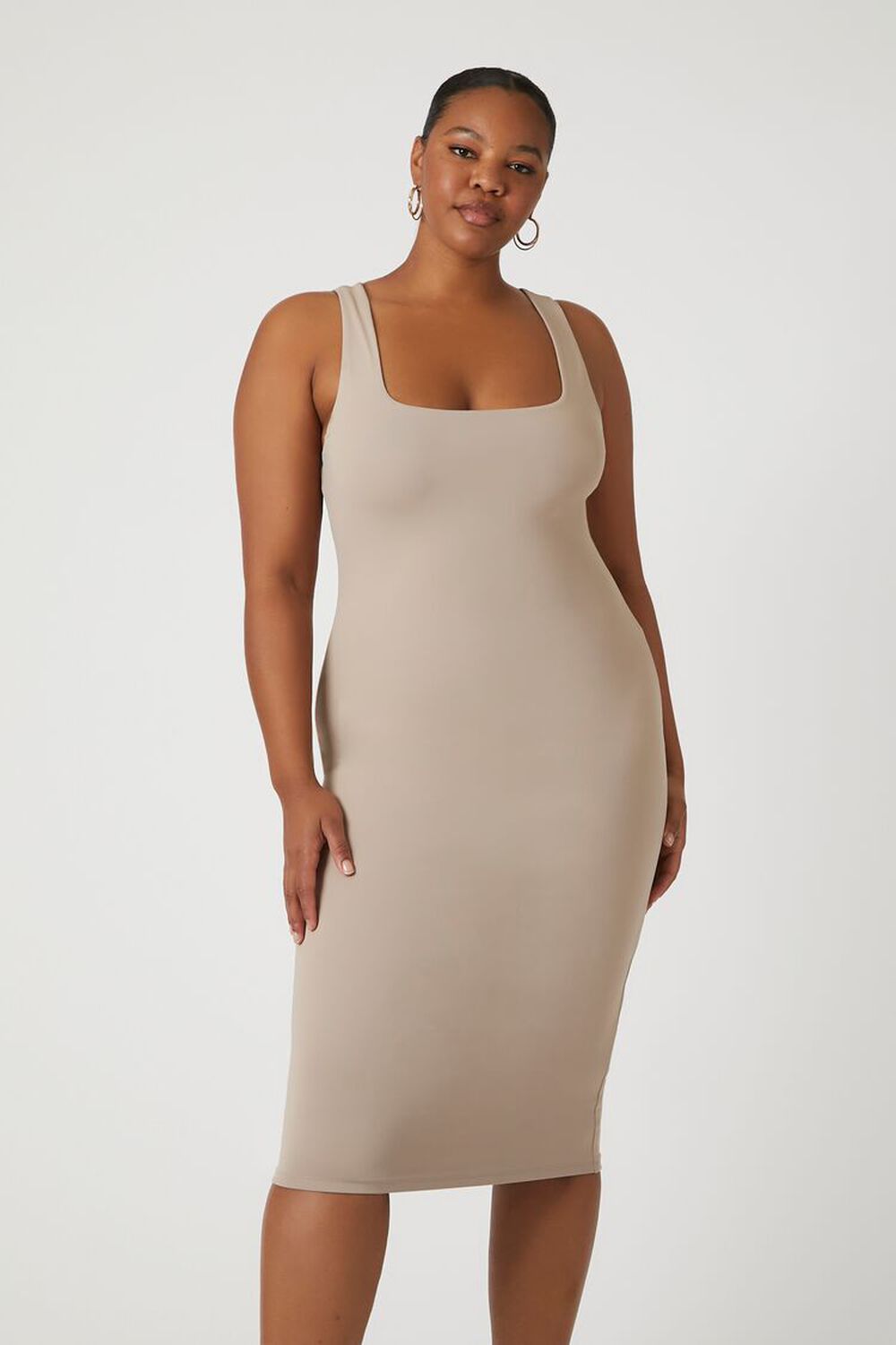 GOAT Plus Size Sleeveless Midi Dress, image 2