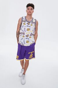 WHITE/MULTI LA Lakers Print Tank Top, image 4