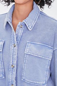 BLUE Buttoned Oil Wash Jacket, image 5
