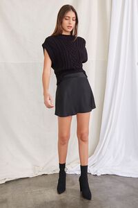 BLACK A-Line Mini Skirt, image 5