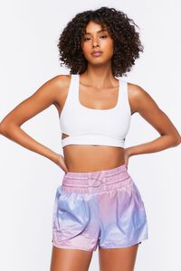 CRYSTAL/MAUVE Active Ombre Shorts, image 1