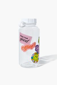 CLEAR/MULTI Sticker Graphic Water Bottle, image 2