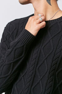 Cable-Knit Crew Neck Sweater, image 5