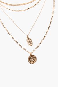 GOLD Iconograph Pendant Layered Necklace, image 1