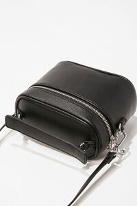 BLACK Zippered Crossbody Bag, image 3