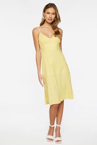 MIMOSA Linen-Blend Cami Midi Dress, image 4