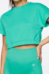 MERMAID Active French Terry Crop Top, image 5