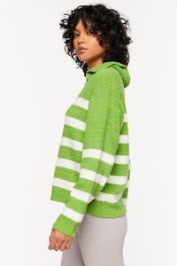 Fuzzy Striped Collared Sweater, image 2