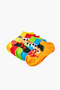 BLUE/MULTI Sesame Street Graphic Ankle Socks - 5 Pack, image 2