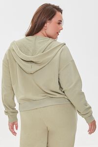 SAGE Plus Size Fleece Zip-Up Hoodie, image 3