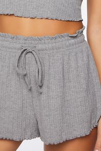 Ribbed Paperbag Pajama Shorts, image 6