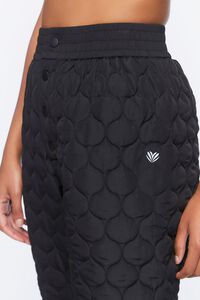 BLACK Active Quilted Joggers, image 5