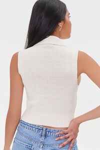 CREAM/RED Cherry Sweater-Knit Top, image 3