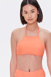 CORAL Halter Bikini Top, image 1