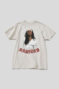TAUPE/MULTI Aaliyah Graphic Crew Neck Tee, image 1