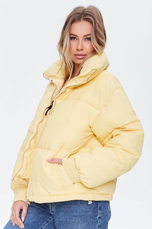 YELLOW Quilted Puffer Jacket, image 2