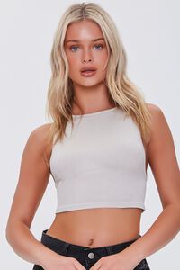 SANDSHELL Ribbed Knit Cropped Tank Top, image 5