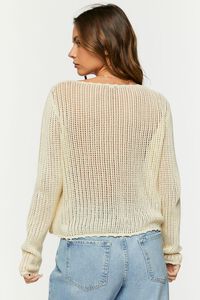 CREAM Open-Knit Floral Sweater, image 3