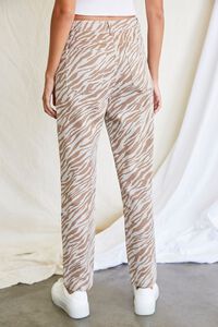 BEIGE/TAN Zebra Print Straight Jeans, image 4