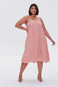 ROSE Plus Size Tiered Cami Dress, image 4