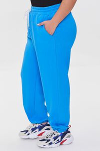 BLUE Plus Size French Terry Joggers, image 3