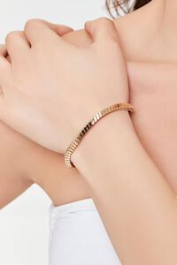 GOLD Herringbone Chain Bracelet, image 1