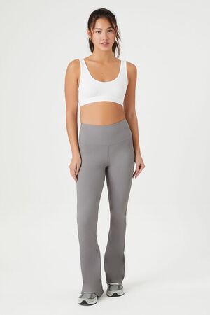 Forever 21 Women's Active High-Rise Leggings in Heather Grey, XL