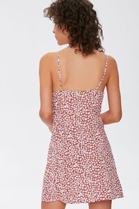 RUST/CREAM Floral Cami Mini Dress, image 3
