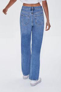 MEDIUM DENIM Premium Distressed 90s-Fit Jeans, image 4