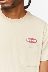 TAUPE/RED Mobility Graphic Pocket Tee, image 5