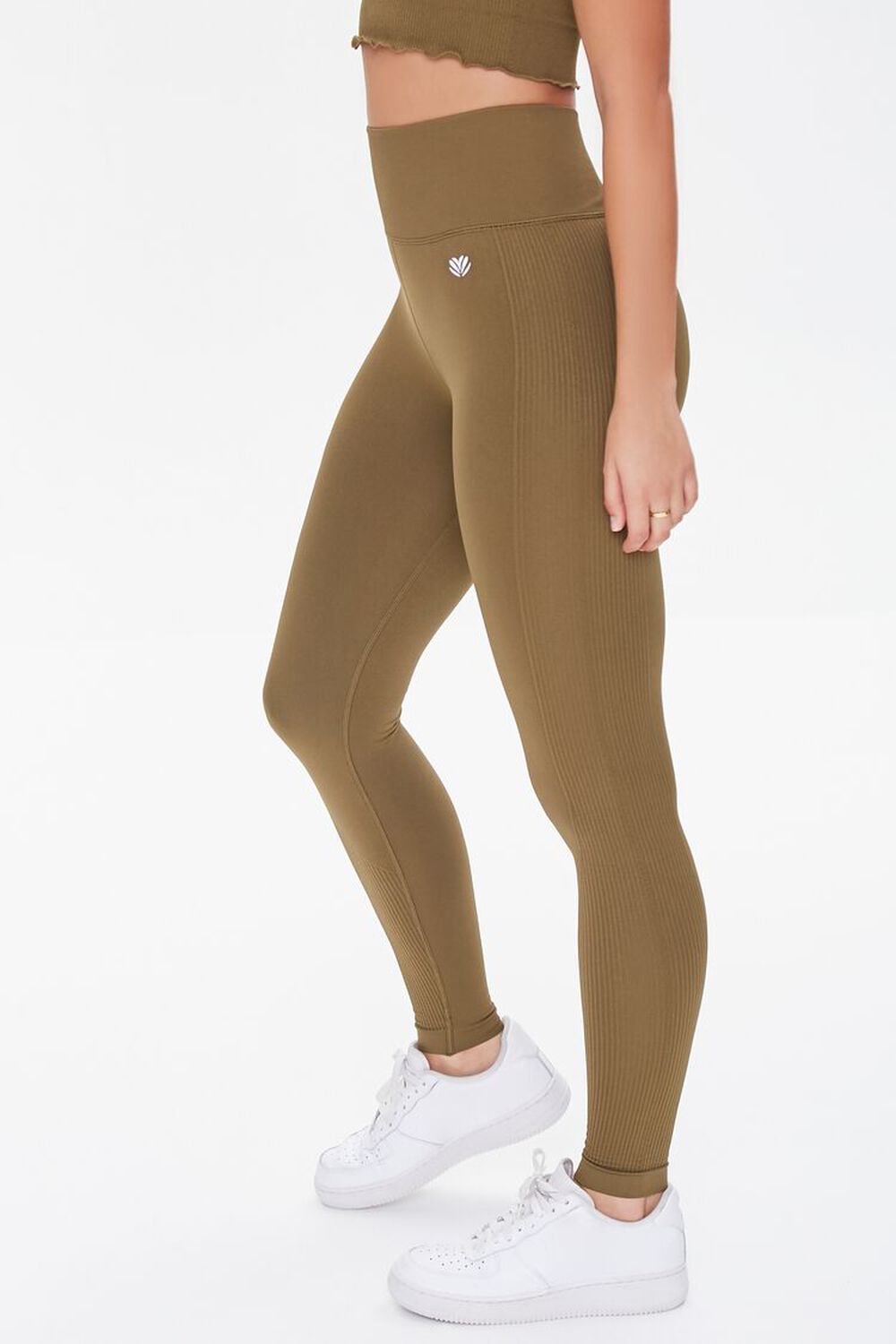 OLIVE Active Seamless Ribbed High-Rise Leggings, image 3