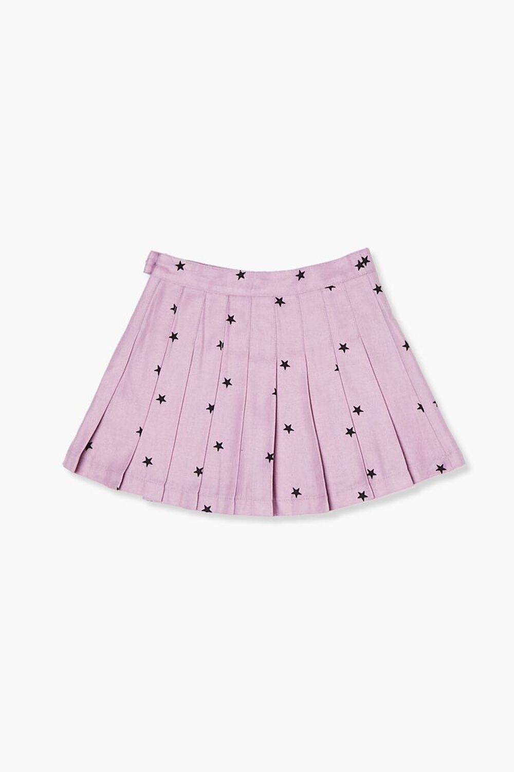 PURPLE/BLACK Girls Star Print Pleated Skirt (Kids), image 2