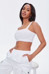 Sweater-Knit Crop Top, image 2
