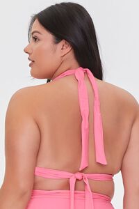 PINK Plus Size Halter Bikini Top, image 3