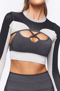 BLACK/CLOUD Active Seamless Super Cropped Top, image 6