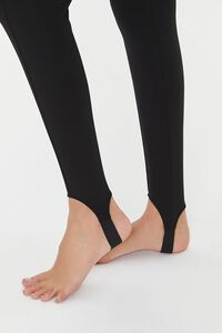 BLACK High-Rise Stirrup Leggings, image 6