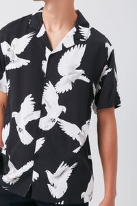 BLACK/WHITE Classic Fit Dove Print Shirt, image 5