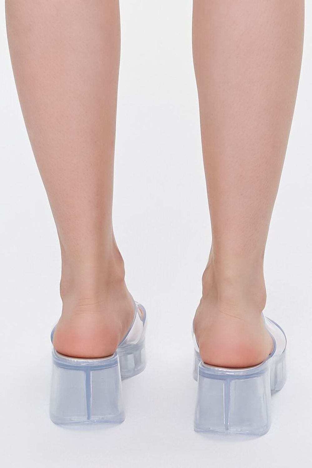 CLEAR Jelly Platform Sandals, image 3