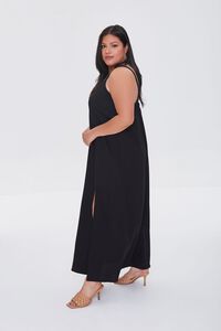 BLACK Plus Size M-Slit Maxi Dress, image 3