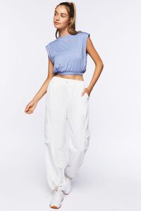 BLUE MIRAGE Active Cropped Muscle Tee, image 4