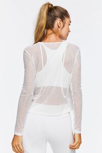 WHITE Active Mesh Netted Top, image 3