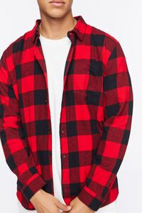 RED/BLACK Buffalo Plaid Flannel  Shirt, image 5