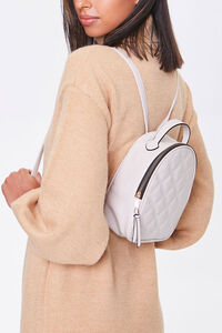 CREAM Quilted Faux Leather Backpack, image 1