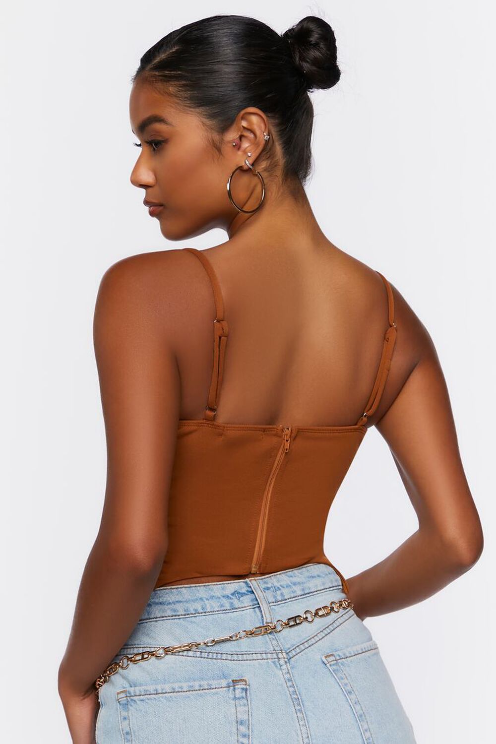 CAMEL Cropped Bustier Cami, image 3